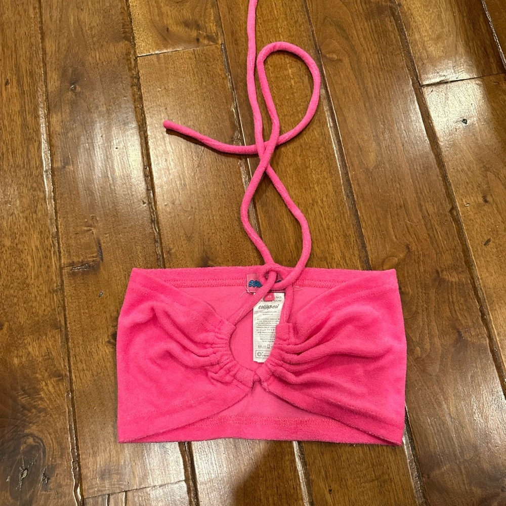 Adorbs pink terry cloth halter